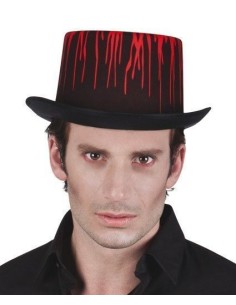 Éclaboussure de sang sur un chapeau - de haute qualité, idéal pour le carnaval, les fêtes à thème et les événements spéciaux